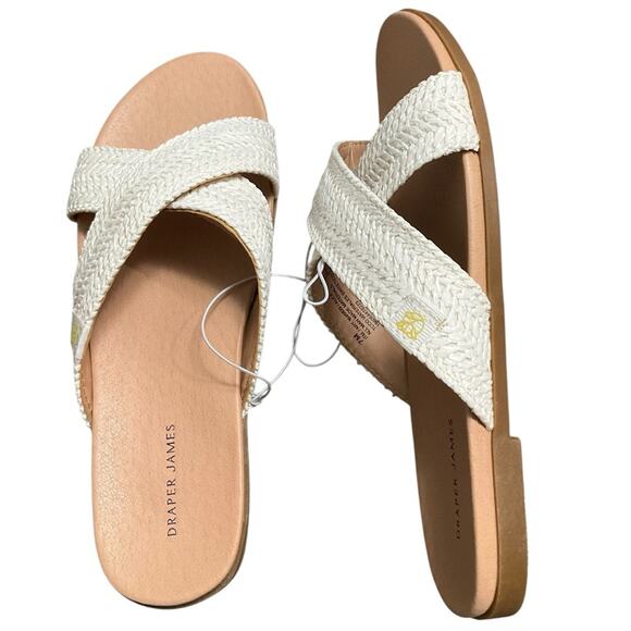 Draper James Shoes - Draper James Women's White Slide Sandals Size 7 NIB